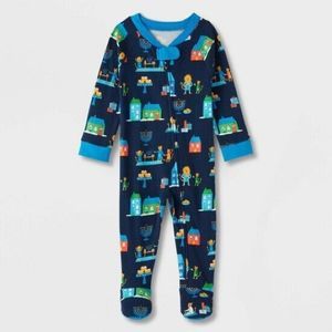 Baby Hanukkah Blue Lion Pajama - 3-4 mo for boy or girl